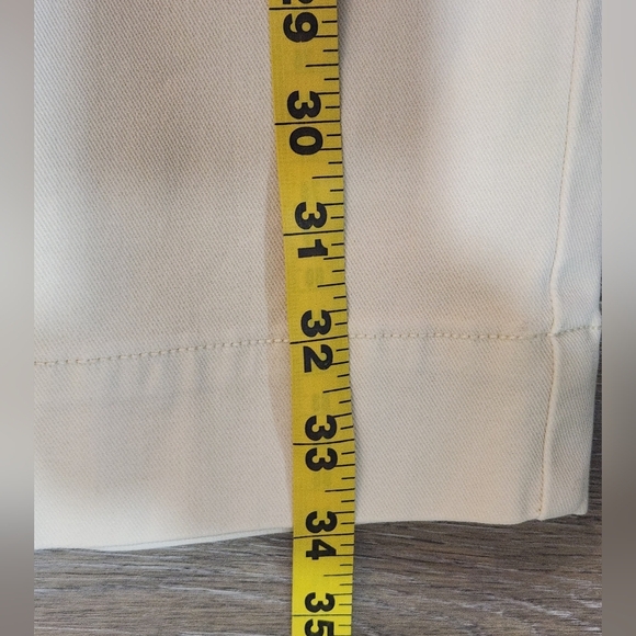 Spanx Cream Stretch Twill Crop Wide Leg Pants Size Small Petite. New with tags - Picture 3 of 8